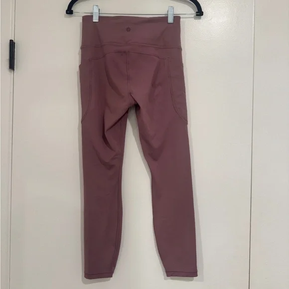 Athleta Ultimate Stash 7/8 Leggings Mauve Purple Size Small - Picture 2 of 4